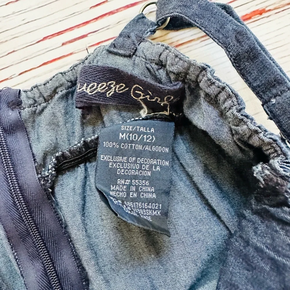 Girls summer denim dress! Size 8-10